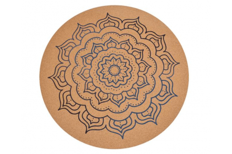 Tapis de méditation rond en liège