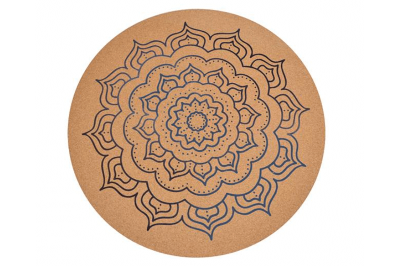 Tapis de méditation rond en liège