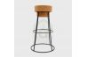 Tabouret muselet design en li&egrave;ge