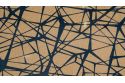 Lot de 4 sets de table en liège aggloméré - Motif rayures abstraites