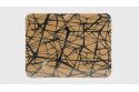 Lot de 4 sets de table en liège aggloméré - Motif rayures abstraites
