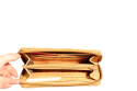 Porte-monnaie Femme format chèquier Naturel