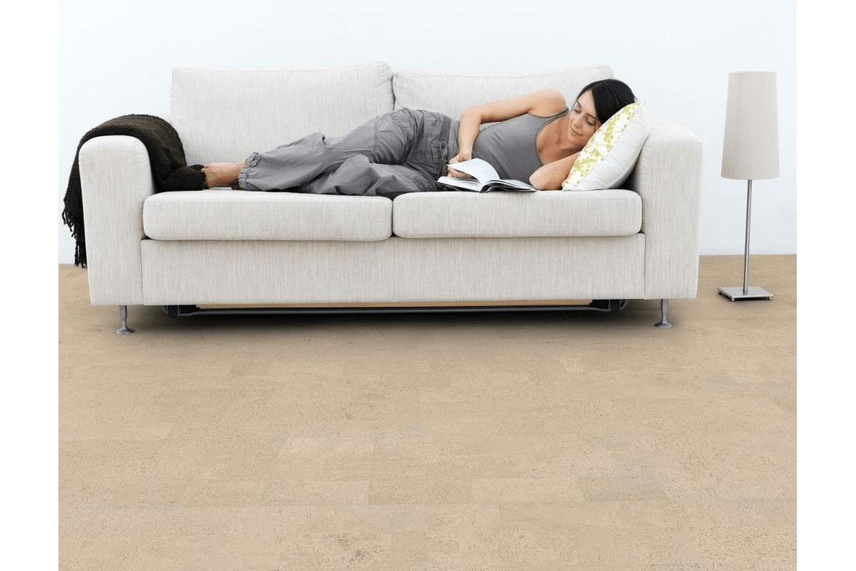 Parquet collé en liège